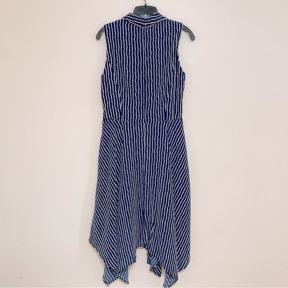 Gaby Skye Striped Dress Hankerchief Hem Size 12 - Picture 4 of 16